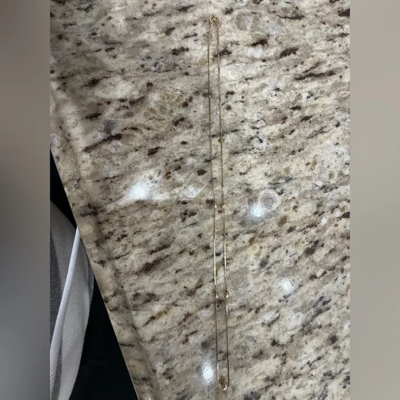 14KT Gold “S” Chain Beaded Ball 18” Necklace - Picture 1 of 5